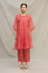 Chanderi batik with threadwork embroidery